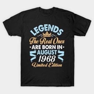 Legends The Real Ones Are Born In August 1958 Happy Birthday 62 Years Old Limited Edition T-Shirt